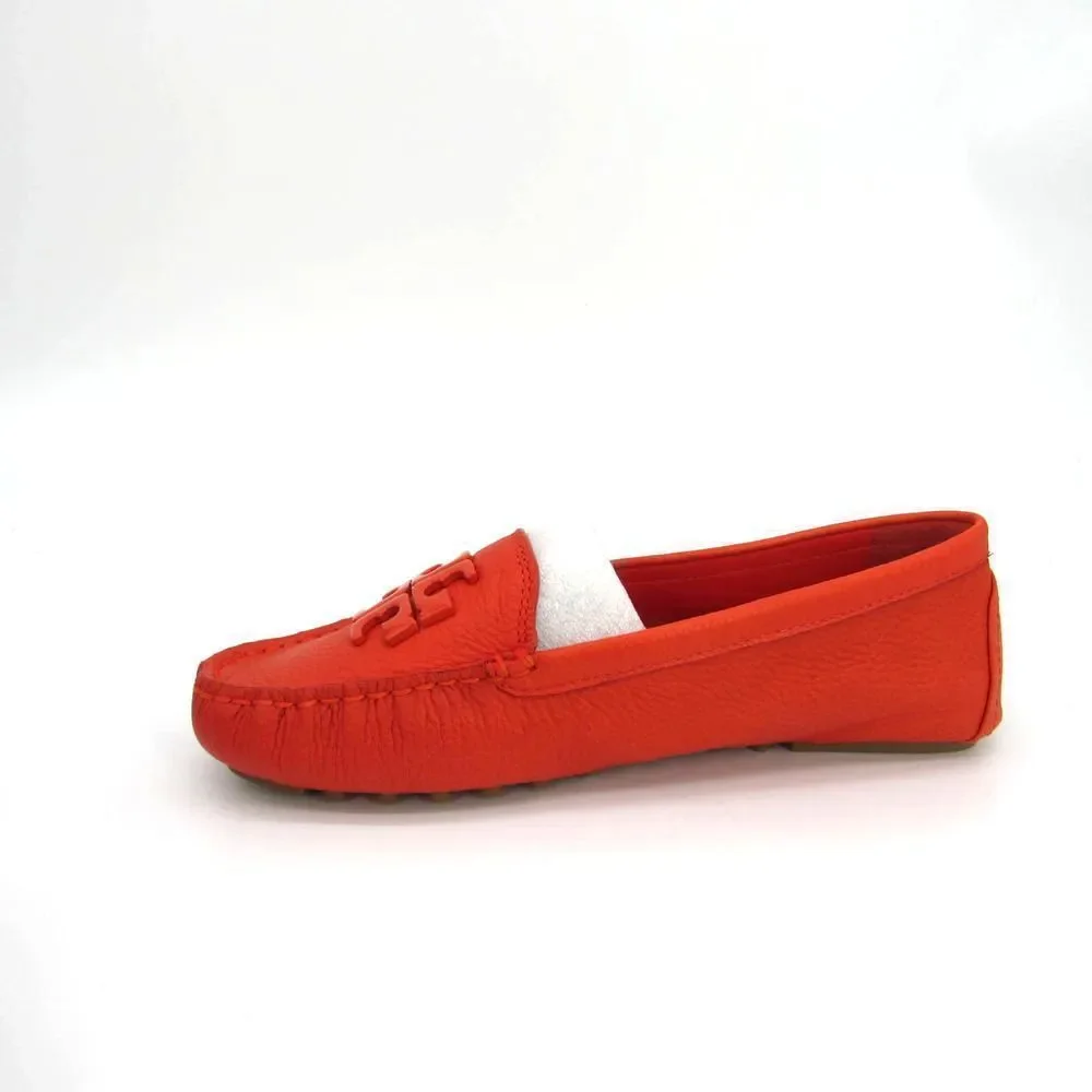 Tory Burch Lowell 2 Driver Loafers in Spicy Orange SZ 6.5 - Picture 6 of 8